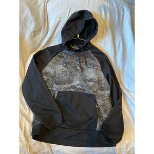 Russell Athletic Black Gray Hoodie Mens M